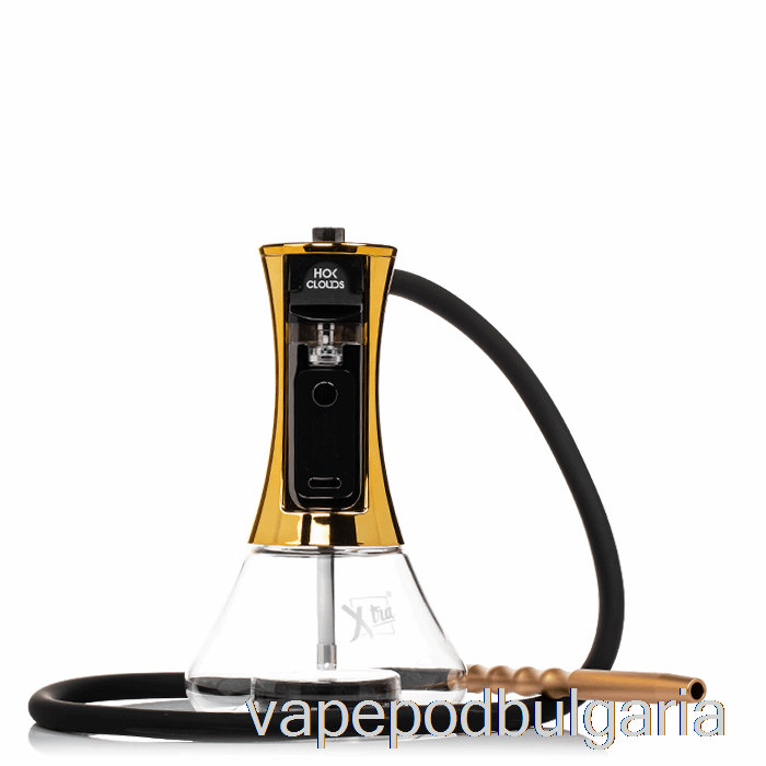 Vape 10000 Дръпки Xtra Hok Clouds E-hookah Kit Golden